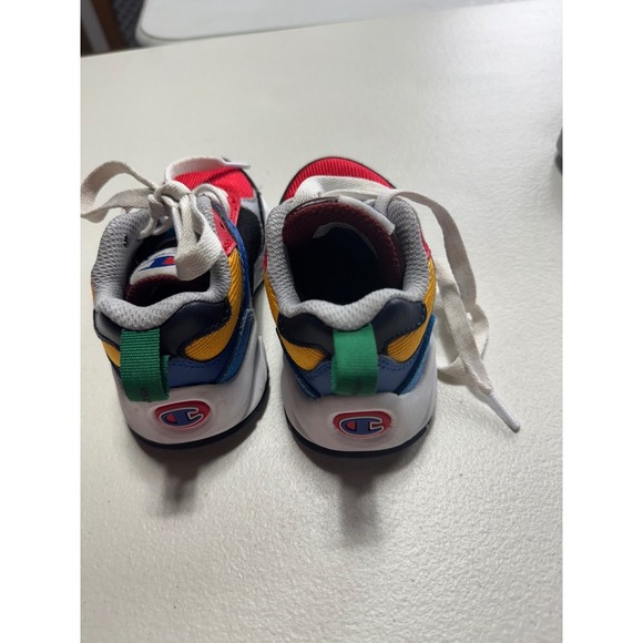 Champion Toddler Sneakers Size 6T Red Black Blue‎ Athletic Shoes - Picture 4 of 5